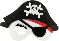 عبوة اقنعة القرصان السحرية للأطفال من قطعتين