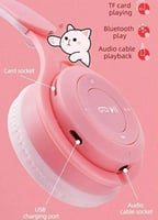 سماعة اذن بتصميم اذن القطة بتقنية بلوتوث 50 قابلة...