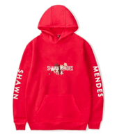 هودي بطبعة عبارة "Shawn Mendes" أحمر/ أبيض/ أسود م...