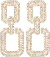 اقراط للنساء من الدو لون ذهبي قياس واحد