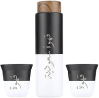 مق قهوة حراري معزول مع قطعتين اكواب قهوة من WDA