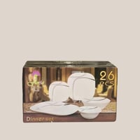 طقم أطباق عشاء فلوريا ارك أوبال فرنسي مجموعة من 26...