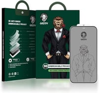 واقي شاشة ثلاثي الابعاد من الزجاج للخصوصية، غير قا...