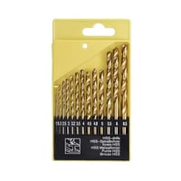 مجموعة مثقاب طلاء التيتانيوم مستقيم عرقوب دوامة أد...