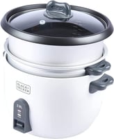 جهاز طبخ الارز من بلاك اند ديكر 1100 واط، ابيض، 2....