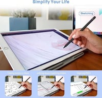 قلم ستايلس لشاشات اللمس، قلم كتابة ذكي متوافق مع ا...