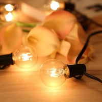 شريط اضاءة مع 25 مصباح ساطع للشرفة الحديقة والحديق...