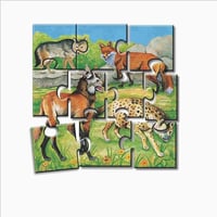 لغز الحيوان رقم 4 التعليمي الابداعي (25 قطعة)