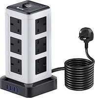 وصلة مشترك سلك كهرباء USB بطول 3 متر لمقابس الكهرب...