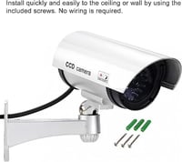 كاميرا مراقبة مزيفة مع ضوء وامض من ديكديل، للاستخد...