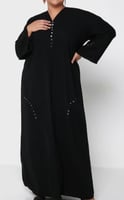عبايه للنساء من هيا كلوزيت كيرف محبوكة size-2XL