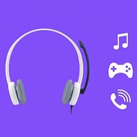 سماعات راس H150 سلكية من لوجيتك مع ميكروفون دوار ب...