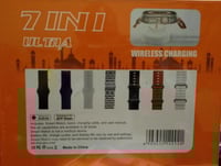 ساعة ذكية 7 في 1/ للرجال والنساء / مع 7 اساور اضاف...