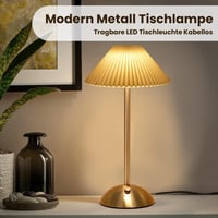 مصباح طاولة LED لاسلكي، قابل للتعتيم باللمس، 3 درج...