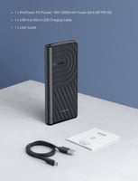 بطارية R راف باور بسعة 10000ملي امبير + كيبل لايتن...