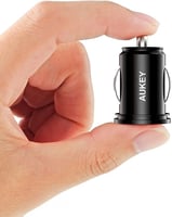 اوكي شاحن سيارة منفذين يو اس بي بقوة 24 واط، أسود