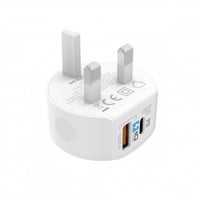 وبو-شاحن جداري منفذين صغير بقوة 20 واط -