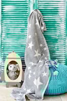 لحاف خفيف للمواليد Star لون رصاصي