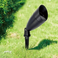 إطار إنارة الغرس الألمنيوم لون اسود بقاعدة GU10