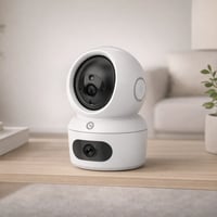 كاميرا مراقبة ذكية بعدسة مزدوجة بتتبع تلقائي 360 د...