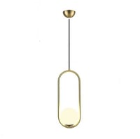 معلقة مودرن ذهبي مستطيل