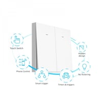 مفتاح إنارة ذكي ثنائي لون ابيض