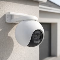 كاميرا مراقبة خارجية بعدستين بتتبع تلقائي متقدم ور...