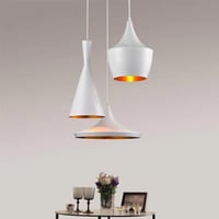 إضاءة معلقة مودرن أبيض ذهبي E27