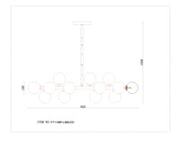 إضاءة ثريا مودرن ذهبي