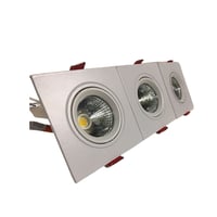 إضاءة ليد سبوت لايت 3*5واط / 7سم أصفر مربع