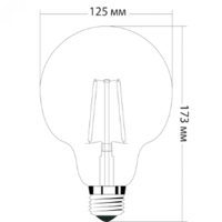 لمبه حلزونيه زجاج مموج