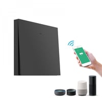 مفتاح إنارة ذكي مفرد لون رمادي غامق