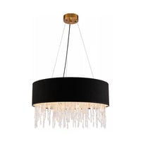 ثريا دائري أسود ثلجي