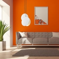 إضاءة معلقة دائرية أبيض 25سم