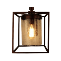 إضاءة جدارية بتصميم كلاسيكي بإطار نحاسي بقاعدة E27