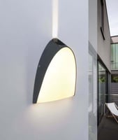 إنارة سور جدارية مودرن باللون الأسود – 24 واط