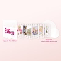 كاميرا مراقبة طفل لاسلكية بتنبيهات بكاء وحركة لون...