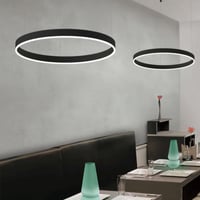 اضاءة مودرن أسود دائري 60 سم