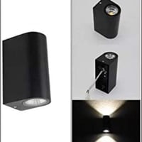 اطار انارة جدارية أسود اتجاهين اللمنيوم