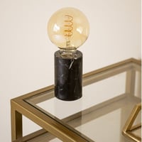 إضاءة طاولة رخام أسود