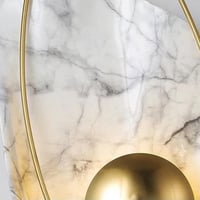 إضاءة جداية رخامية أبيض