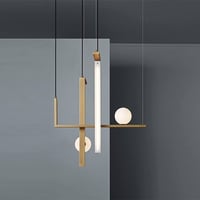 اضاءة مودرن ذهبي ثنائي