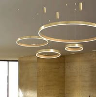 اضاءة مودرن ذهبي دائري 80 سم