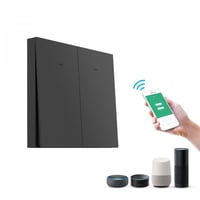 مفتاح إنارة ذكي ثنائي لون رمادي غامق