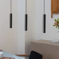 إضاءة معلقة سلندر لون أسود - 30 سم