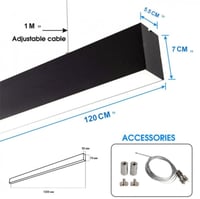 اضاءة خطية لينير أبيض 120 سم