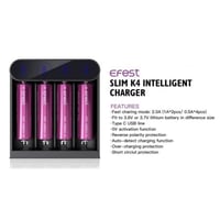 شاحن بطاريات ايفست Efest Slim K4 Charger