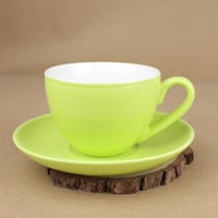 كوب قهوة مع صحن تفاحي 200 مل