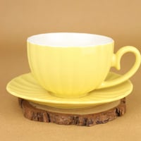 كوب لاتيه اصفر 260 مل