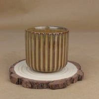 كوب قهوة بني مخطط 170 مل